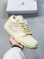 头层带半码 Jair Jordan 1 Low White Pink Foam Glacier Blue 低帮 粉猫爪 Aj1 乔丹1代 Aj1 乔1 低邦 粉