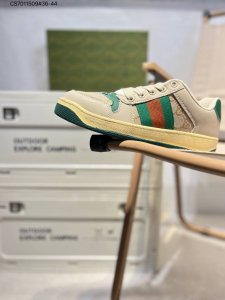 Gucci Distressed Screener Sneaker古驰经典小脏鞋原型复古百搭老爹板鞋 复古学院风546551 Cs7011509#36-44