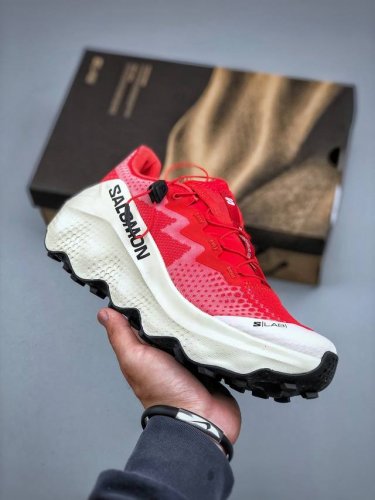 绿X版 Salomon萨洛蒙 S Lab Ultra Glide 柔软舒适防滑耐磨 低帮跑步鞋 男女同款 红色 原版购入开发 做货 Salomon 对 Xt-W