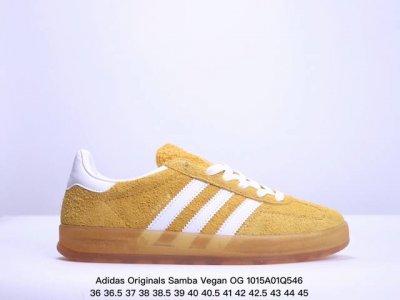 阿迪达斯adidas三叶草 Originals Samba Vegan Og桑巴舞系列绅士德训足球百搭皮革板鞋 货号：Id 7 Xm1015Q546