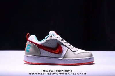 真标耐克Nike Court Borough Low Bg低帮百搭透气休闲运动板鞋 货号:Aq1779- 尺码:36 36.5 37.5 38 38.5 39