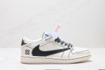 公司级AJ1倒勾Travis Scott x Air Jordan 1 ” Reverse Mocha “ AJ1乔1 TS 闪电 联名倒钩 低帮文化篮球鞋 完