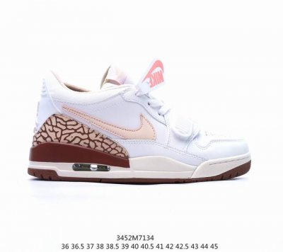 Air Jordan Legacy 312 Low 白棕粉 乔丹篮球鞋系列 Fq7827 尺码：36-45 半 ，编码3452M7134