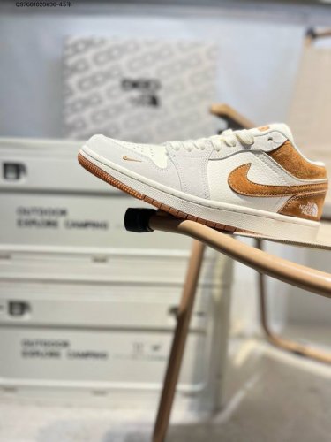 公司级头层皮北面 X 乔丹Air Jordan 1 Low Aj1低帮系列篮球鞋 官方同步配色 原装级产物 #拒绝公底 立体鞋型 细节完美 高清洁度Hd2258