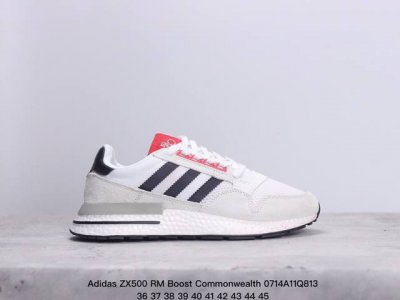 真标adidas Zx500 Rm Boost Commonwealth阿迪达斯亲友限定 跑步休闲鞋 延续zx500的复古跑鞋风格 鞋身由麂皮与网眼结合打造 最