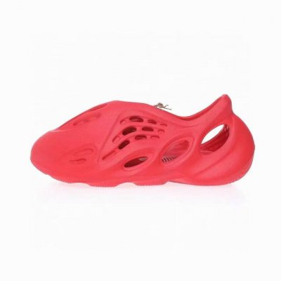 Adidas Yeezy Foam Runner Slide Stone Saget 椰子童鞋户外风格包头运动沙滩凉拖防滑洞洞跑步凉鞋大红Gx1136 尺码 2
