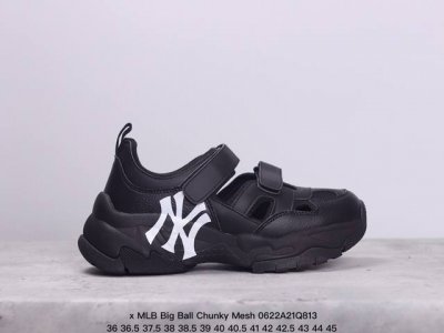 公司级korea韩国限定发售ny美国榄球洋基队限定 X Mlb Big Ball Chunky Mesh 厚底老爹系列低帮网织轻量休闲运动慢跑鞋 货号:3Asd