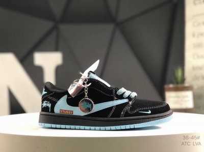 310 公司级带半码Aj1倒勾Travis Scott X Air Jordan 1 ” Reverse Mocha “ Aj1乔1 Ts 闪电 联名倒钩 低帮