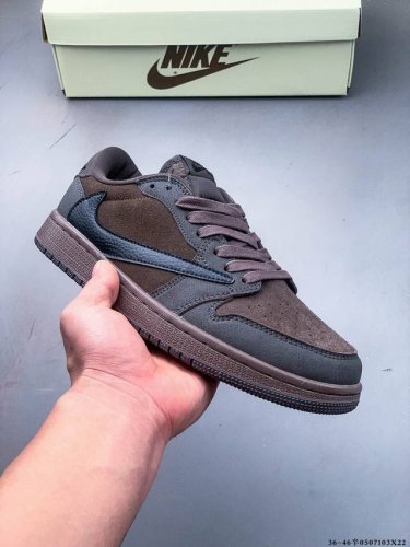 真标半码！耐克Nike Air Jordan Low 1 乔1低帮倒勾经典休闲鞋 0507103X22