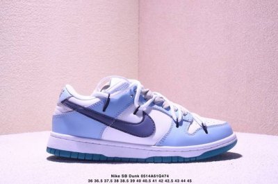绑绳Off-White解构风定制，耐克Nike Sb Dunk Low”Milk White Pink Smile“扣篮系列低帮休闲运动滑板板鞋 采用软质荔枝纹