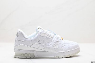 公司级全新Lv路易威登Louis Vuitton Trainer Sneaker Low休闲运动文化百搭板鞋 尺码:39-45 Id:Jkd129-Zjr