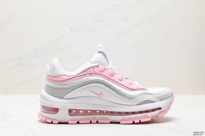 真标耐克 Nike Air Max 97 小勾子弹复古全掌气垫休闲运动鞋，正确子弹头鞋型 鞋身swoosh视觉呈现效果。 尺码:36-40 Id:Jkd556-