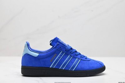 公司级adidas Handball Spezial 官方正确版本 阿迪达斯经典款 复古休闲板鞋 全鞋采用反毛皮制作 牛筋耐磨大底 承载青春情怀的板鞋 经典三条