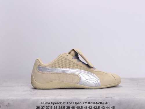 Puma Speedcat The Open Yy彪马 防滑耐磨 支持侧踏时的踏步工作 即使在健身房等使用环境中也能确保透气性 像吸盘一样的设计是为了提高体育馆