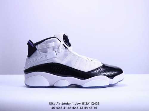 Air Jordan 6 Rings Black Ice 高帮 六冠王 黑白 AJ6 乔丹6代 aj6 高邦 黑玉 乔丹篮球鞋系列 以两次三连冠时期乔丹所上脚鞋