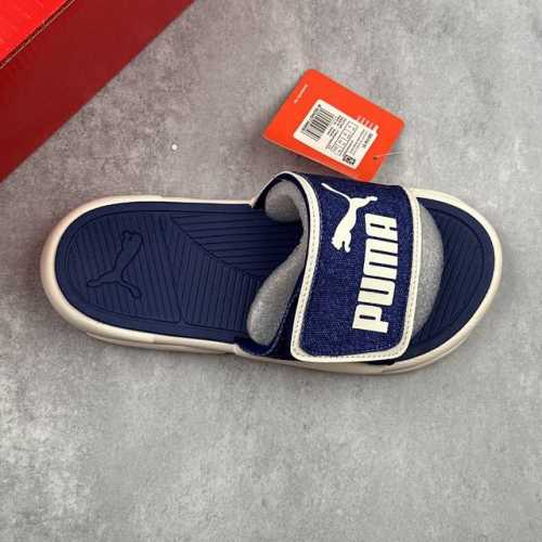 本地 核心私 彪马puma Royalcat Comfort 系列夏季一字魔术贴可调节休闲百搭运动潮流沙滩拖鞋 货号：37 14 Z9X.0 尺码：35 36