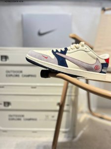 公司级头层皮古驰X乔丹Air Jordan 1 Low Aj1低帮系列篮球鞋 官方同步配色 原装级产物 #拒绝公底 立体鞋型 细节完美 高清洁度Dm7866 A