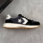 本地 核心私 Converse Omni Trainer 匡威官方 学院休闲复古跑鞋 经典80年代复古跑鞋鞋型 翻毛皮拼接织物材质 利落又简约 皮质星箭Logo