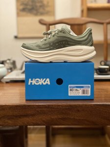 Hoka W Bondi 9 Wide 高端越野跑鞋 邦9 双层组合超轻高弹耐磨防滑 Vibram 橡胶 货号 绿色1 11 Sssc 尺码 36 36.5 3