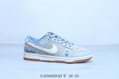 耐克 Nike Sb Dunk Low Pro 复古低帮 休闲运动滑板板鞋 灰蓝 货号 Hd2258-605 510560Dduqy半 36-45