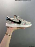 air Jordan 1 Low 花卉 aj1乔1低帮休闲板鞋 同步官方配色 市场唯一独家头层皮打造 原鞋原档案开发 原厂皮料 原档冲孔鞋头 正确满胶鞋垫 四线