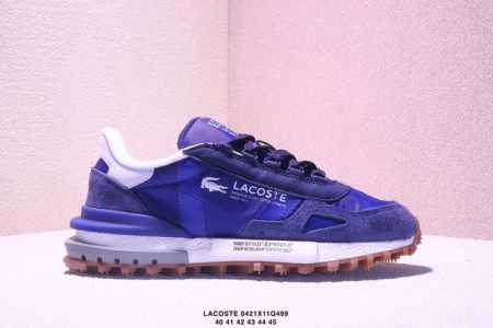 Lacoste法国鳄鱼 舒适百搭 低帮 生活休闲鞋 男款 黑黑白 48Sma0050-J02 尺码：40-45 Xm0421Q499 - 点击图像关闭