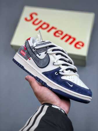 Nike Sb Dunk Low X Supreme 米蓝灰三小钩绑带纯原大厂出品 极力推荐原装头层材料 独家版型蒸餾加工帶來的是更好的视觉和脚感体验大厂纯原品 - 点击图像关闭