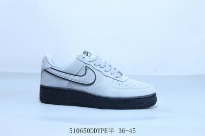 耐克 Nike Air Force 1 Af1耐克 低帮 空军一号休闲板鞋 灰色 Hq1966-001 510650Ddype半 36-45