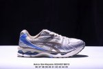公司级Asics Gel-Kayano 14 公司级版本 银灰绿 亚瑟士运动休闲透气专业跑鞋 采用工程弹性双层再生针织密度鞋面材质 后跟3D可视Gel缓震乳胶物