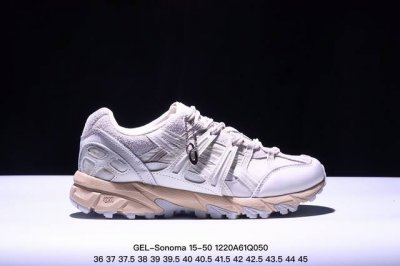 公司级asics Gel-Sonoma 15-50 亚瑟士系列山系风户外低帮休闲运动跑步鞋 Asics发布的gel-Sonoma 15-50系列新品，从外形来看