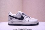 Gu古驰联名 米白棕勾 夏季清新配色 海外限量发售 公司级Nike Air Force 1 07 Low 空军一号 低帮 运动鞋 休闲鞋 折边针车 工艺难度大
