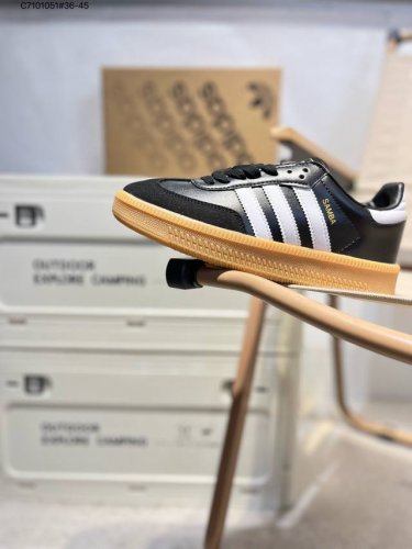阿迪达斯三叶草Adidas Originals Samba Vegan Og”Spd“桑巴舞系列绅士德训足球风百搭低帮休闲运动板鞋 货号 Ie1379 C710