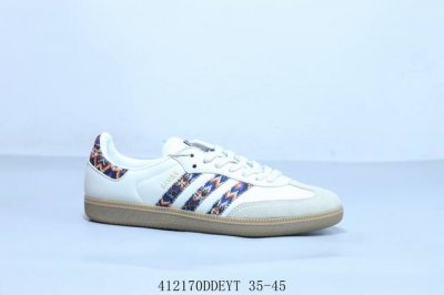 阿迪达斯三叶草Adidas Originals Samba Vegan Og”Spd“桑巴舞系列绅士德训足球风百搭低帮休闲运动板鞋 米蓝 货号 Jq0014 4