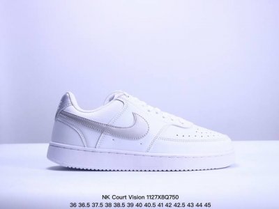 Nk Court Vision Low 小空军二代 休闲运动板鞋 受1980年代中期趋势的启发 融合了复古篮球风格的混合运动鞋 适用于现代时代 该设计结合了皮革