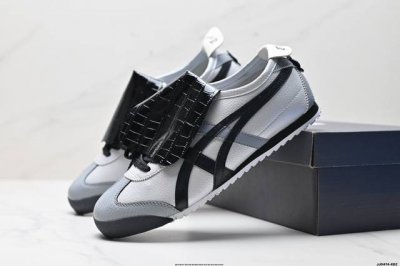 公司级Onitsuka Tiger鬼塚虎 Mexico 66 定制球鞋系列 皮革 蒸汽木偶 雾都恋人防滑耐磨透气轻便 低帮休闲鞋 货号:D507L-0152 尺