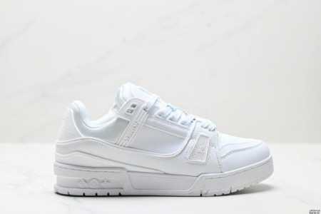 真标全新Lv路易威登Louis Vuitton Trainer Sneaker Low休闲运动文化百搭板鞋 尺码:40-45 Id:Jjf129-Kjs - 点击图像关闭