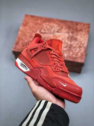 Nigel Sylvester X Air Jordan 4 Og Brick By Brick Aj4 乔4橙棕 Hf4340-800 #鞋款配色有着醒目的橙