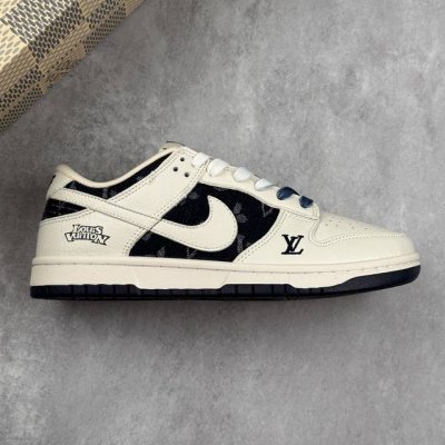 本地 核心私 Nk Sb Dunk Low Lv联名-米蓝印花牛仔 周年高端定制 低帮休闲板鞋 #定制鞋盒 大厂纯原品质出货 超高清洁度 皮料切割干净无任何毛边