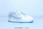 耐克 Nike Air Force 1 Af1耐克 低帮 空军一号休闲板鞋白蓝 27207Adewo半 36-45