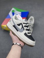 工厂套现 福利特价 原本地260版本 小红书爆款 官方同步id定制 原装版本 Nike Air Force 1 Low '07 黑白熊猫双勾 空军一号低帮休闲板