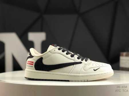 耐克Travis Scott X Fragment Design X Air Jordan 1 Low Og Sp Aj1 乔1 联名 低帮文化休闲板鞋 货号： - 点击图像关闭