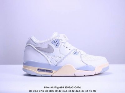 Nike Air Flight 89 ”哈士奇“ 新贵萌宠 将经典 Air Jordan 3 和air Jordan 4元素融为一体。 正确鞋舌立体电绣 原厂数