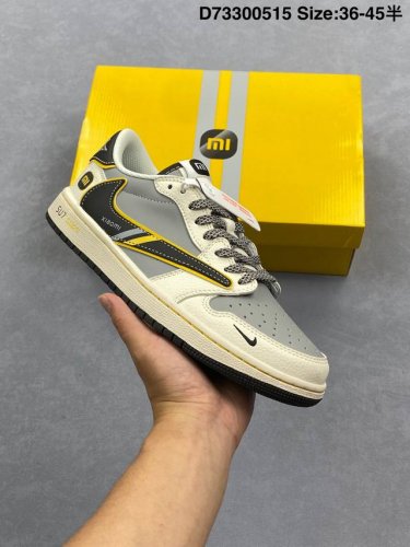 定制球鞋 Travis Scott X Fragment Design X Air Jordan 1 Low Og Sp Aj1 小米联名 Su7-Ultru