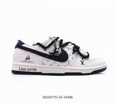 Nk Dunk Low Retro Diy高端定制 Lv灰白 低帮休闲运动板鞋 原装头层材料 用料绝不含糊 独家版型蒸餾加工帶來的是更好的视觉和脚感体验 清洁度