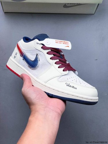 集图 公司级头层！耐克Nike Air Jordan 1 Low Aj1乔1 低帮潮流缓运动休闲板鞋。Aj1 低帮拼接 完美版型真头层牛皮# 内置缓震气垫 原鞋