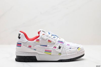 公司级全新lv路易威登louis Vuitton Trainer Sneaker Low休闲运动文化百搭板鞋 尺码:39-45 Id:Jkd170-Qdz