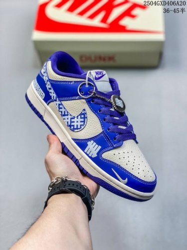 海外爆款限量发售！公司级 Nike Sb Dunk Low“Un系列 马赛克蓝勾” 周年高端定制 低帮休闲板鞋 定制鞋盒 大厂纯原品质出货 超高清洁度 皮料切割