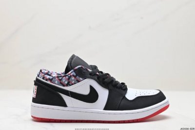 公司级耐克nike Air Jordan 1 Low Q54 Aj1乔丹一代中帮经典复古文化休闲运动篮球鞋 货号:Dm0095-106 尺码:36 36.5 3