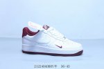 耐克 Air Force 1‘07 Lv8 空军一号 时尚潮流 舒适耐磨 休闲运动板鞋 白酒红 212240Adrry半 36-45