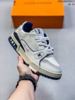 路易威登 Louis Vuitton Lv路易威登板鞋 新款 Lv Trainer最新配色运动鞋 L家 篮球鞋风格运动鞋 该鞋由艺术总监 Virgil Ablo